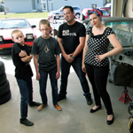 Family in Garage